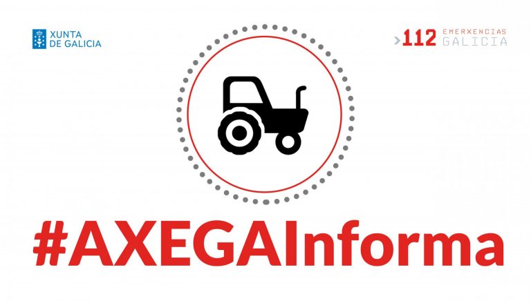 Heridas dos personas al caer de un tractor en Padrenda y otros tres heridos por choque de tractor y turismo en Pol