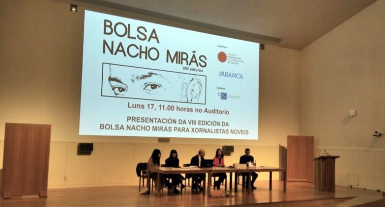 Abierto hasta el 15 de junio el plazo para optar a la VIII edición de la Beca Nacho Mirás para periodistas noveles