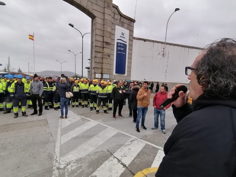 Nuevo paro de cuatro horas de los trabajadores de Navantia Ferrol para pedir avances en la negociación del convenio
