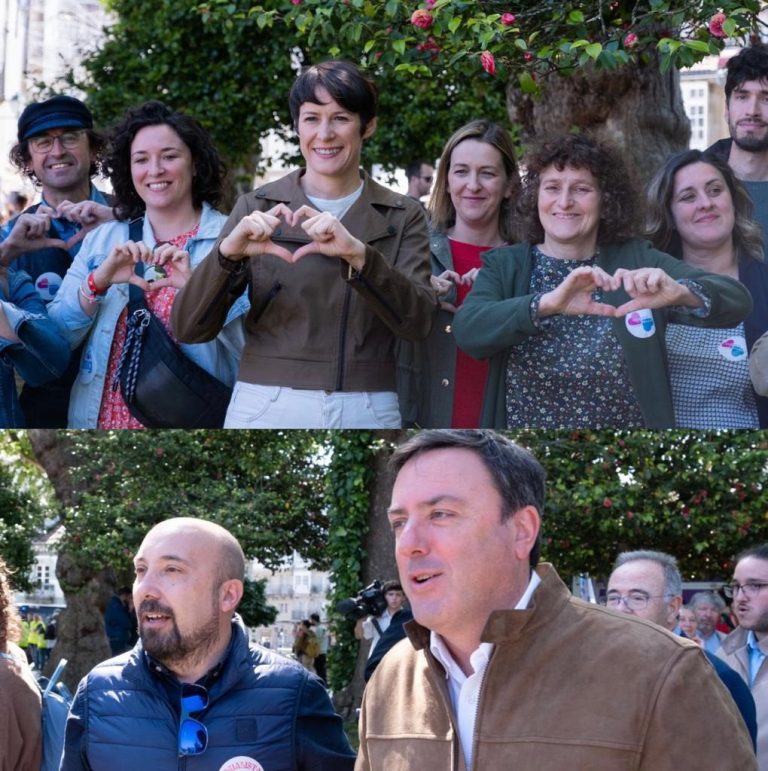 28M.- La lengua gallega irrumpe en campaña: BNG y PSOE confluyen en las calles y PP aboga por «defenderla con sentidiño»