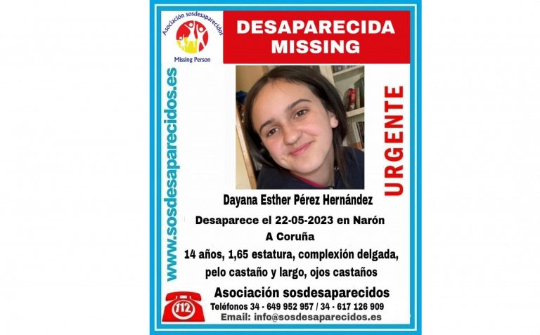 Buscan desde este lunes a una adolescente de 14 años desaparecida en Narón (A Coruña)