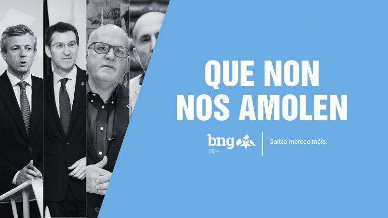 28M.-BNG responde en redes a los carteles del PP: «Clientelismo, corrupción, amistades peligrosas… Que non nos amolen»