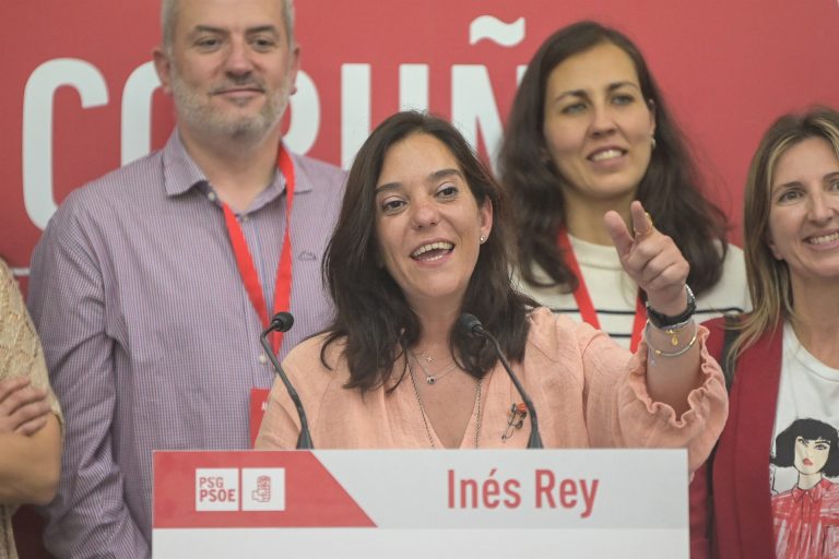28M/M.- Inés Rey (PSdeG) reivindica el «aval» a su gestión: «A Coruña repite alcaldesa»