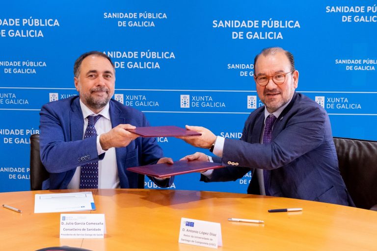 Sanidade y USC unen fuerzas para potenciar la formación e investigación sanitaria en Galicia