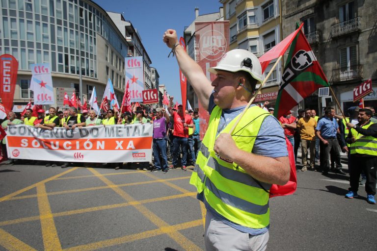 Principio de acuerdo entre sindicatos y patronal del metal de Lugo, a falta de que trabajadores voten el fin a la huelga