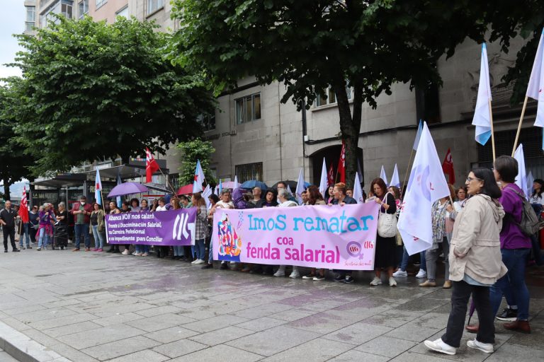 Delegados sindicales de la CIG protestan por los incumplimientos en materia de igualdad y la «inacción» de Inspección