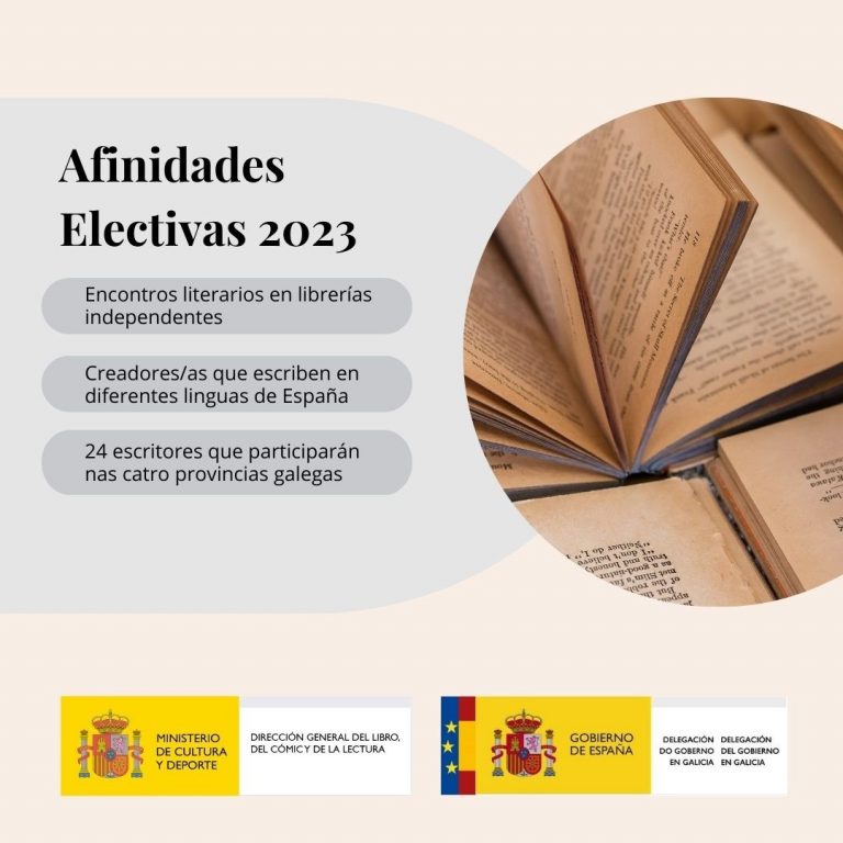 El programa estatal ‘Afinidades Electivas 2023’ trae a Galicia 24 actividades sobre literatura