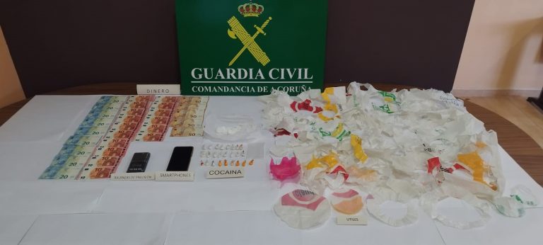 Detenido un vecino de Boiro (A Coruña) acusado de distribuir droga en locales de ocio