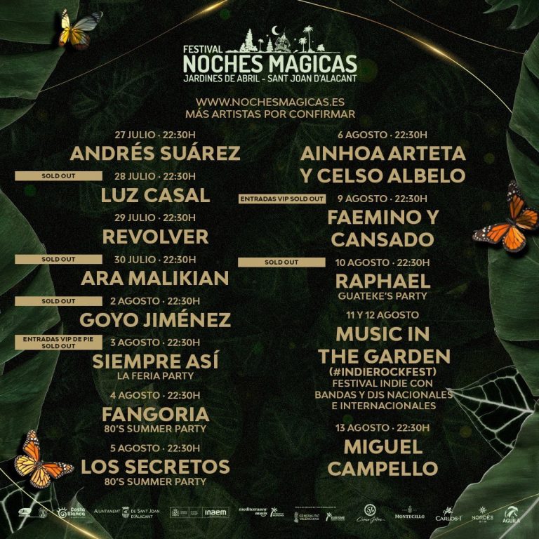 Raphael, Luz Casal y Fangoria protagonizan el Festival Noches Mágicas de Alicante
