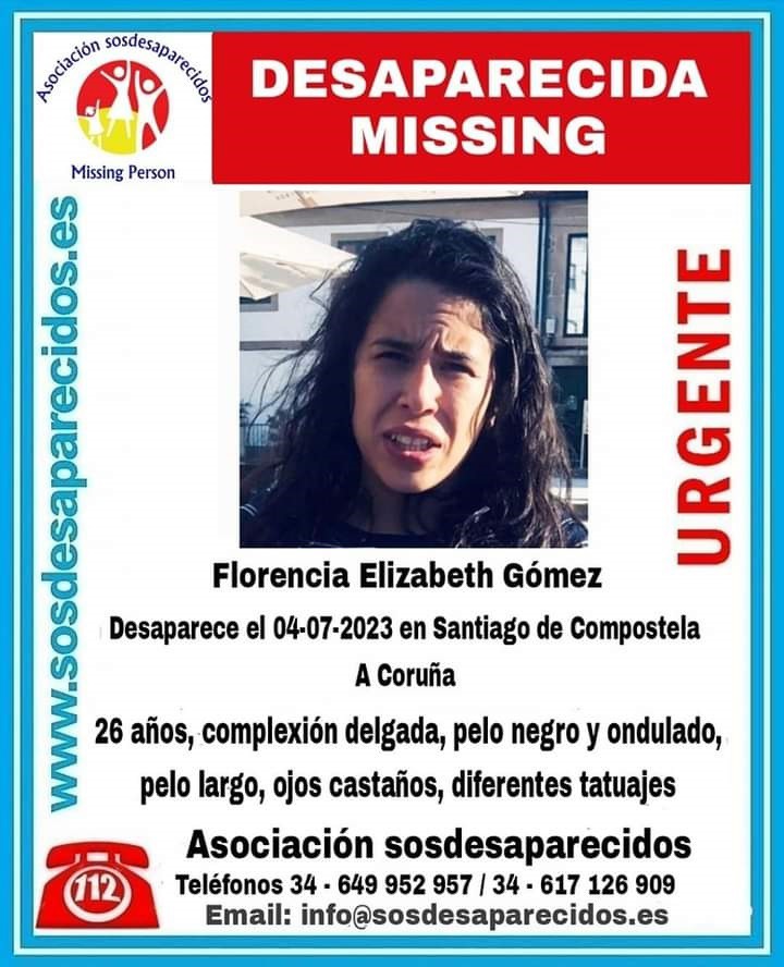 Buscan a una joven de 26 años desaparecida en Santiago