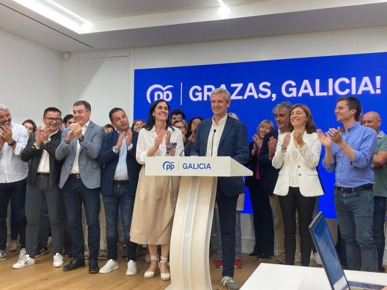 23J.-(AMP.) Rueda reivindica la victoria «abrumadora» en Galicia y defiende «el derecho» de Feijóo a intentar gobernar