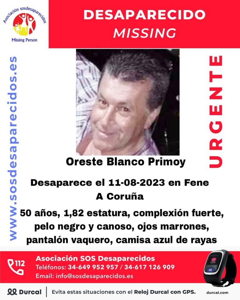 Buscan a un hombre de 50 años desaparecido desde este viernes en Fene (A Coruña)