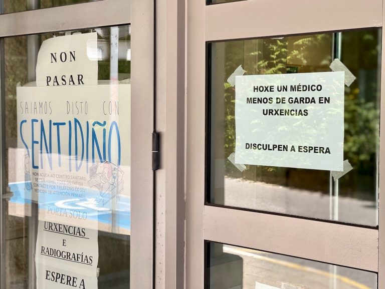 CIG denuncia que la «falta total de personal facultativo» en el centro de salud de Cangas este viernes por la tarde