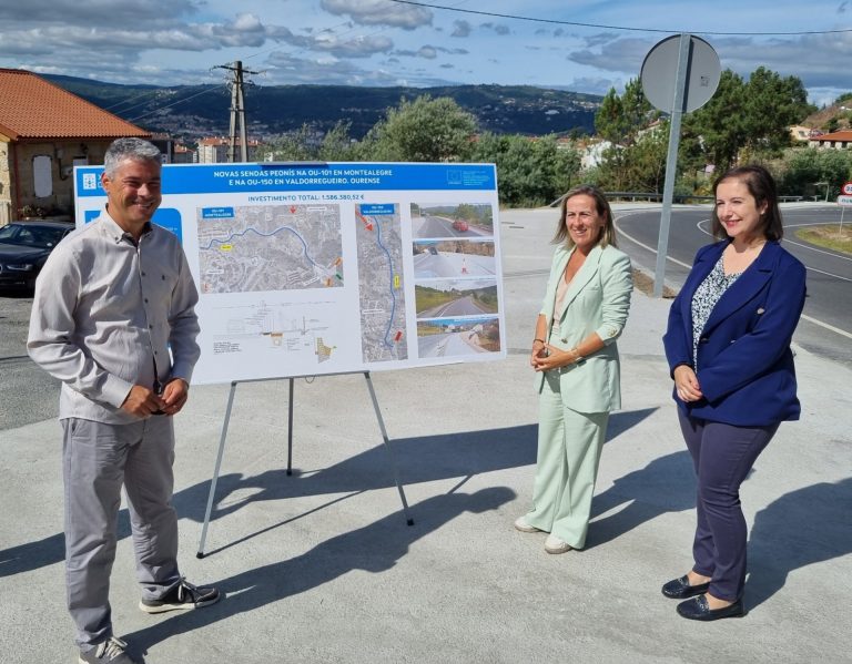 La Xunta concluye nuevas sendas peatonales en Ourense, donde proyecta un nueva actuación en Valdorregueiro