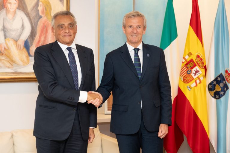 Rueda se reúne con el embajador de Italia para afianzar las relaciones turísticas con Galicia