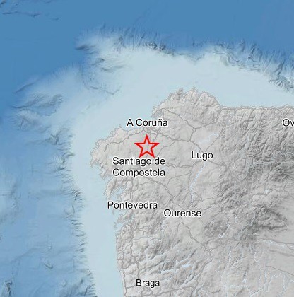 La localidad coruñesa de Ordes registra un temblor de magnitud 2