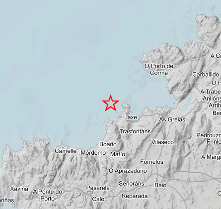 Un terremoto de 2.2 en la escala Richter sacude Laxe