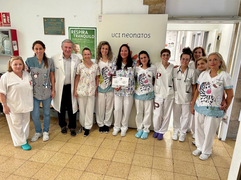 La UCI de neonatos del Hospital Provincial de Pontevedra recibe un premio por su sostenibilidad operativa