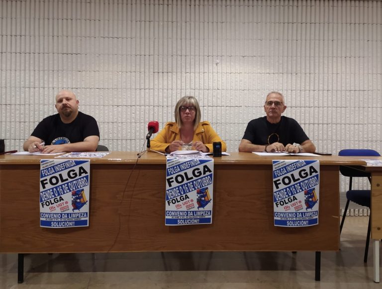 Convocada huelga indefinida desde el 16 de octubre en el sector de la limpieza en la provincia de Lugo