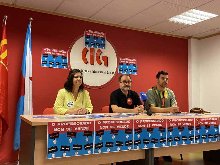 Los sindicatos CSIF y STEG se suman a la huelga en la educación gallega convocada por la CIG contra el acuerdo de ratios