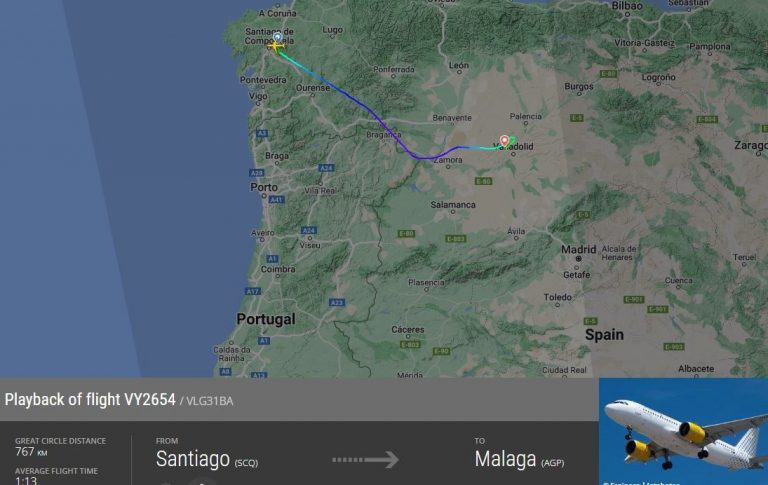 Aterrizaje de urgencia en Villanubla de un vuelo Santiago-Málaga para prestar asistencia sanitaria a un niño