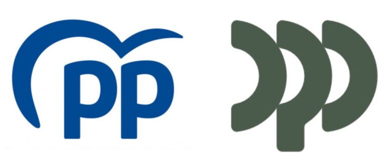 El PSOE denuncia que la Diputación de Pontevedra presenta un nuevo logotipo «que se parece bastante al del PP»