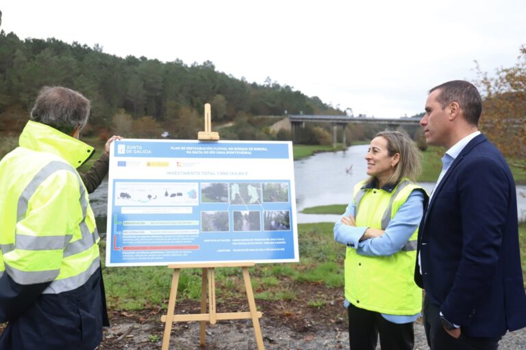 La Xunta dedicará fondos europeos a plantar 7.000 árboles en los márgenes del río Umia para prevenir inundaciones