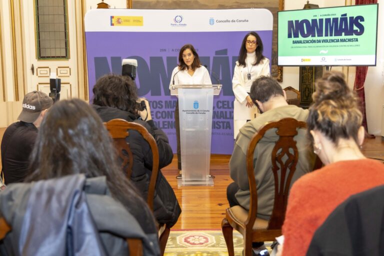 El Ayuntamiento de A Coruña promueve actividades con motivo del Día de la Eliminación de la Violencia a Mujeres
