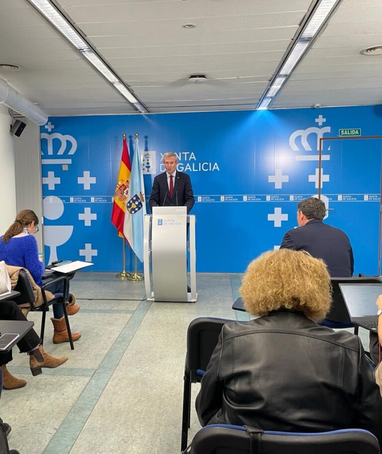 Rueda anuncia la licitación de la intermodal de Lugo este año y acuerda con Lara Méndez «normalizar las relaciones»