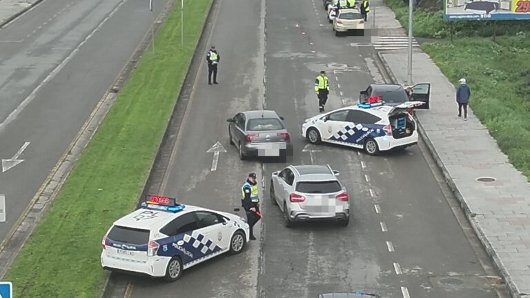 Un control policial en Lugo a 28 conductores se salda con 10 positivos