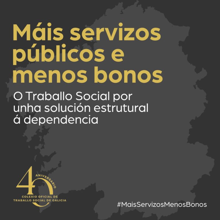 El Colexio de Traballo Social de Galicia le reclama a la Xunta «más servicios públicos y menos bonos»