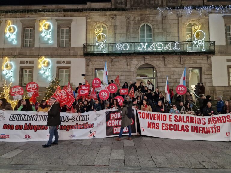 Educadoras infantiles claman en Galicia por el «desbloqueo» de la negociación del convenio y piden un salario «justo»
