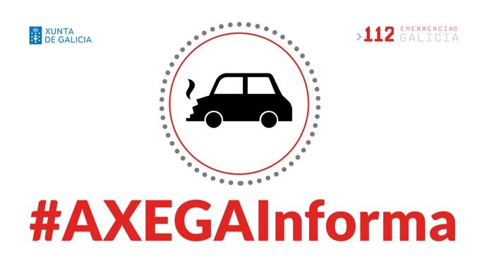 Ilesas trece personas tras salirse de la vía un autobús escolar en Amoeiro (Ourense)
