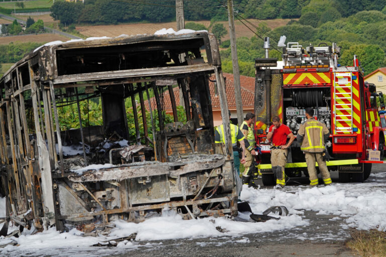 Cuatro investigados en una causa por homicidio imprudente de un bombero en prácticas atropellado por un bus en Santiago