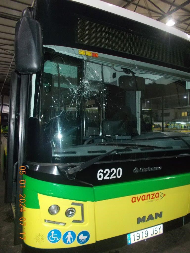 La concesionaria del bus urbano de Vigo denuncia cuatro nuevos «ataques» a vehículos, sin daños personales
