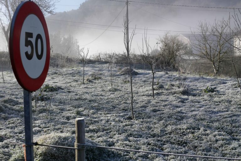 Temperaturas bajo cero en la mayor parte de Galicia, con cinco grados negativos en zonas de Ourense y de Lugo