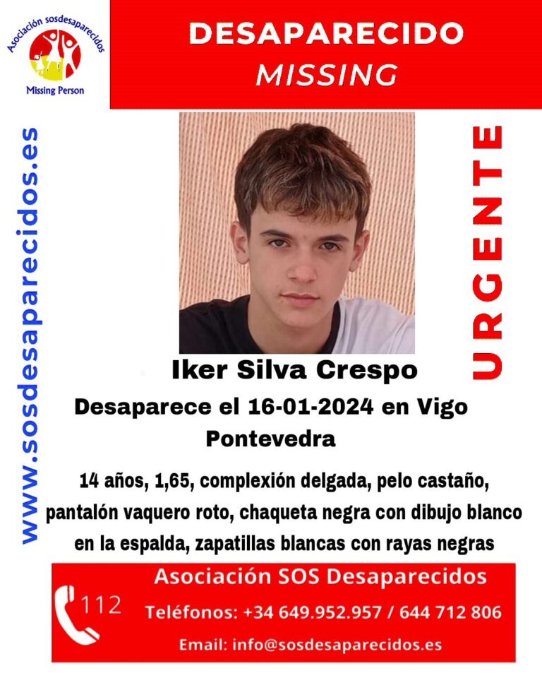 Buscan a un niño de 14 años desaparecido en Vigo el pasado martes