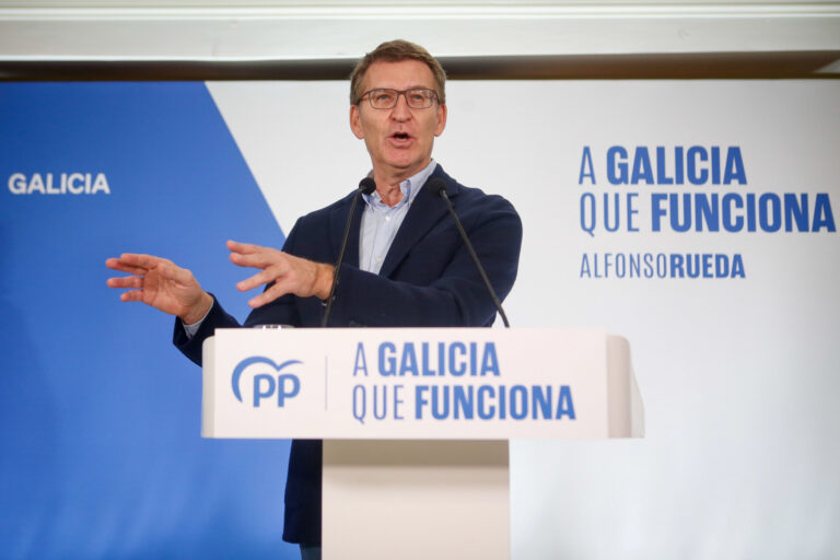 18F.-Feijóo reta a los candidatos del resto de fuerzas a decir en el debate que van a «dejar gobernar» al que gane