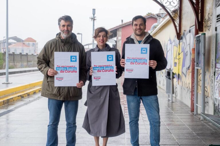 18F.- Sumar compromete un metro ligero para A Coruña y Vigo si es «llave para el cambio»
