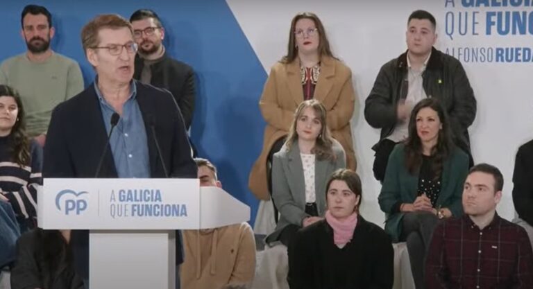18F.-Feijóo centra sus críticas en el BNG y cuestiona que use ‘Galiza’: «Nos llamamos Galicia desde hace siglos»