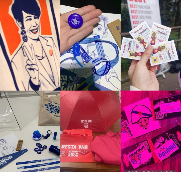 18F.- La sostenibilidad y la ironía se mezclan en la mercadotecnia: bolsas de tela y tatuajes se suman al clásico boli