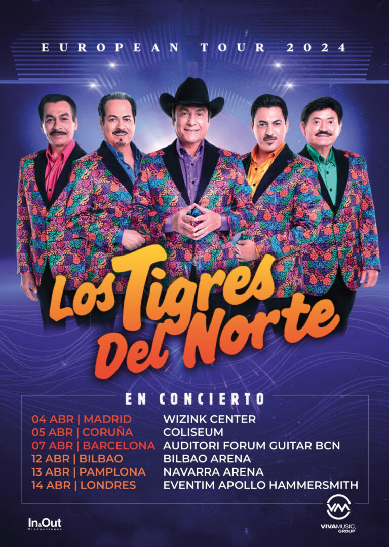 Los Tigres del Norte actuarán en el Coliseum de A Coruña el 5 de abril, en una gira tras 14 años de ausencia