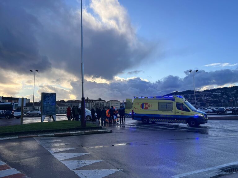 Herido leve un varón tras ser atropellado mientras hacía deporte en Pontevedra
