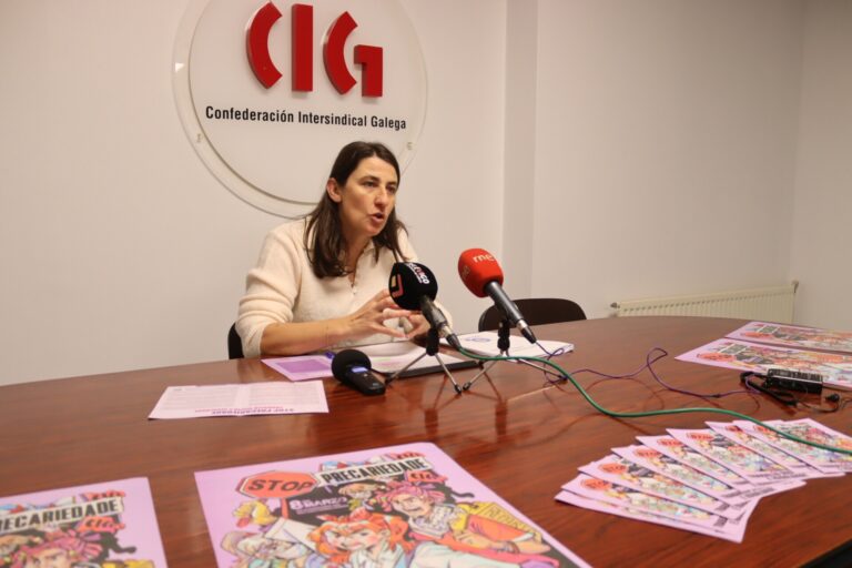 CIG llama a las mujeres del área de Vigo a «tomar las calles» al grito de ‘Stop precariedad. Trabajo digno e igualdad’
