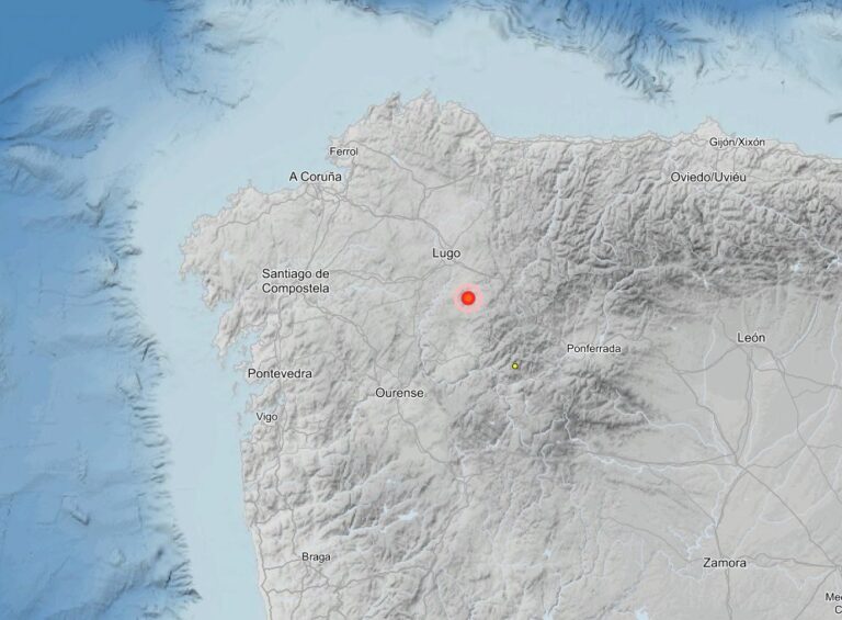 Registrado un terremoto de magnitud 3,7 con epicentro en Sarria (Lugo)