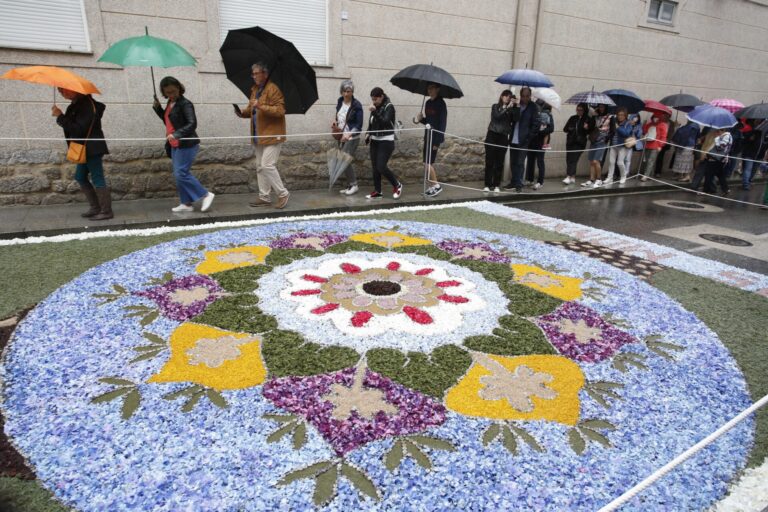 Las alfombras florales de Galicia, incluidas en el censo cultural como patrimonio inmaterial