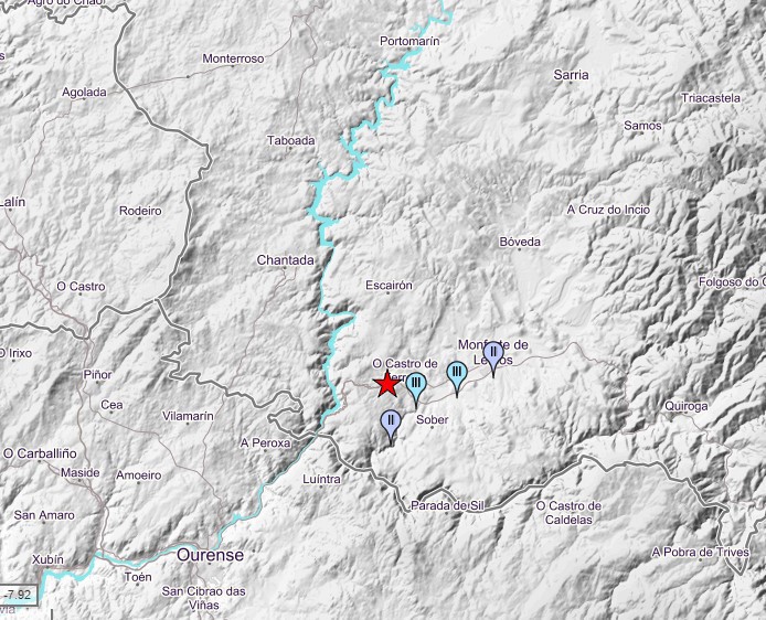 Registrado un terremoto de 2,9 grados en Pantón (Lugo)