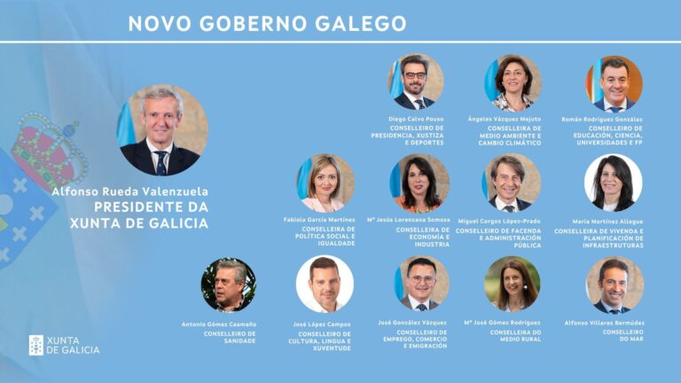 El nuevo Gobierno de Rueda celebrará su primera reunión este lunes tras tomar posesión los conselleiros en Raxoi