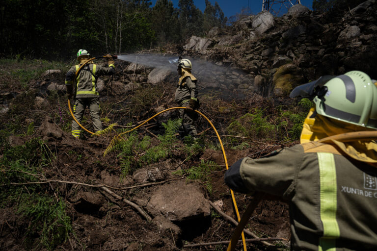 Extinguido el incendio de Crecente tras arrasar 170 hectáreas