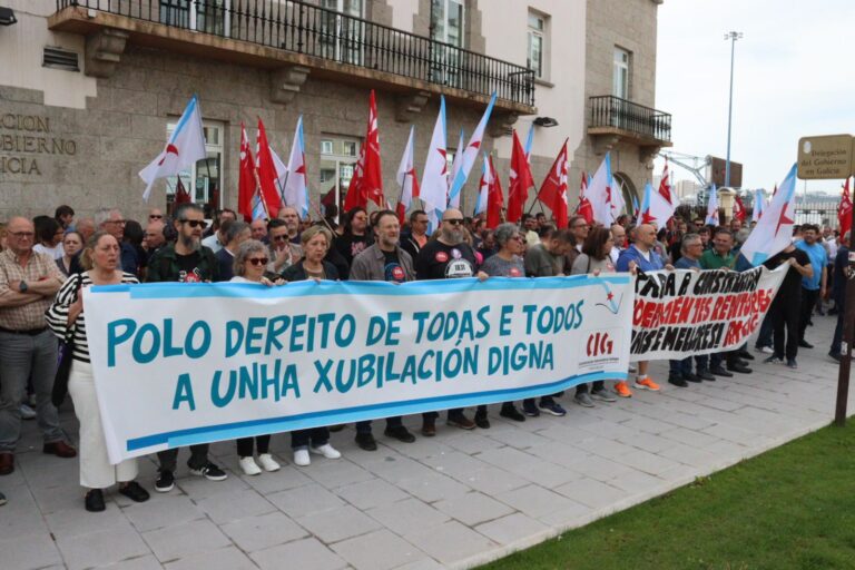 CIG reclama la jubilación parcial a los 61 años como un «derecho» de todos los trabajadores con concentraciones